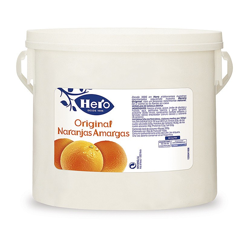 MERMELADA DE NARANJA AMARGA CUBO 4200gr